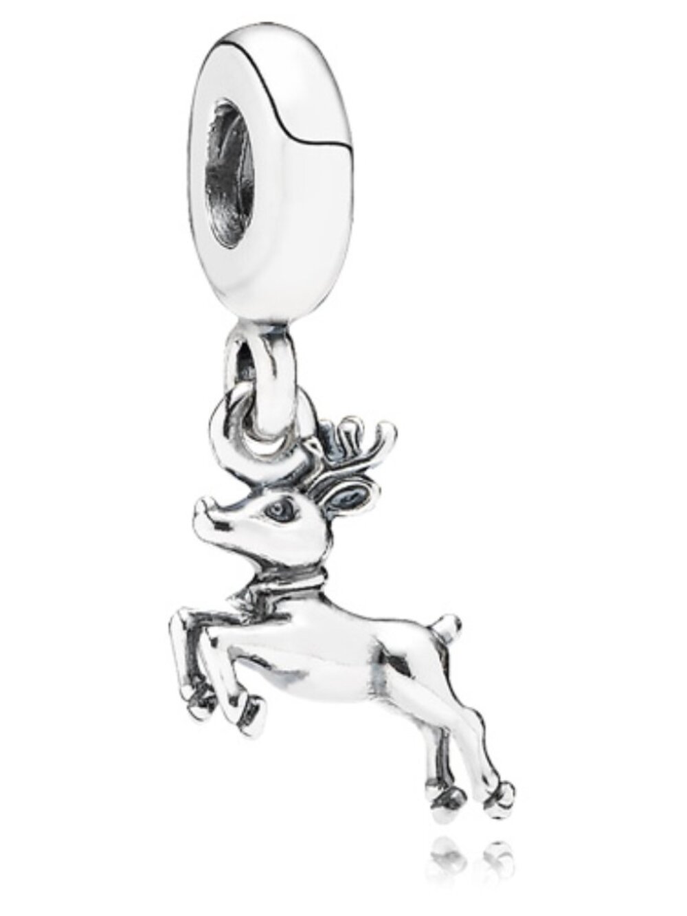 PANDORA Reindeer Dangle Charm Authentic Sterling Silver Christmas Holiday